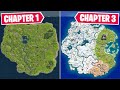 Evolution of The Entire Fortnite Map! (Chapter 1 - Chapter 3)
