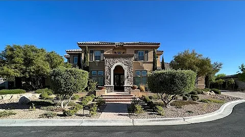 $2.2M Las Vegas Mansion For Sale 5283 Sqft, 4BD, 2 Den, Balcony, 4BA, 3CR, Pool & Spa, Half Acre