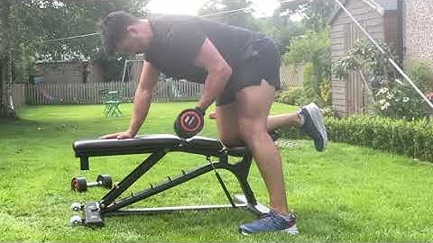 Single Arm Supinated Grip DB Bench Row