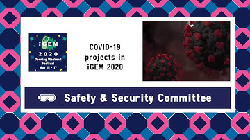 COVID-19 Projects in iGEM 2020 - Opening Weekend Festival