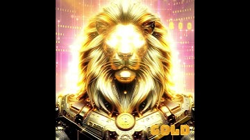 Super Cyber ​​Golden Lion #cro #nft #crofam #lion #newmusic #cronos #art #cryptocomnft #love