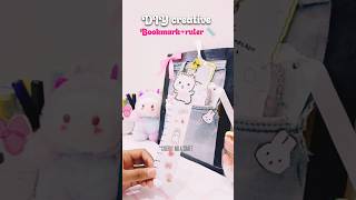 📚DIY Creative Bookmark + Ruler || Paper Craft for students✨ #diy #craft #artandcraft #viral #shorts