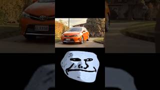 Toyota car commercial troll face meme 🗿 | #shorts