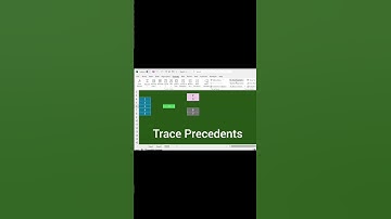Trace Precedents#education #excel #viral #