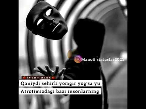 Manoli statuslar, Uzbekcha status, Dono so'zlar, Manoli so'zlar - YouTube
