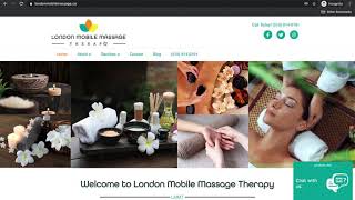 London Mobile Massage - SlyFox Web Design & Marketing - Web Design Project screenshot 2