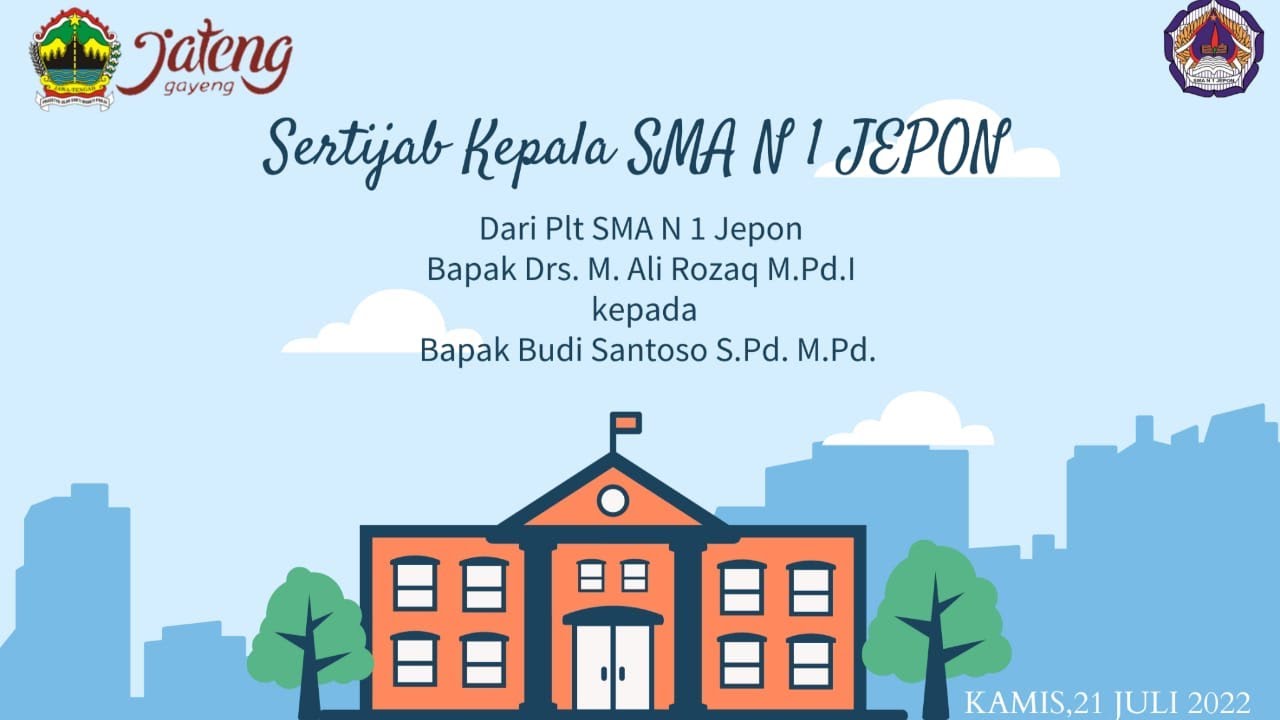 Serah Terima Jabatan Kepala SMA Negeri 1 Jepon