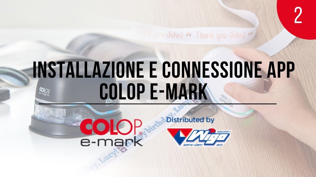 Installazione e Connessione App COLOP E-MARK - YouTube