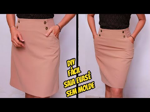 SAIA EVASÊ FÁCIL SEM MOLDE DIY Luciete Vasconcelos