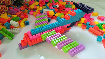 Satisfying DIY Lego ASMR Airplane | Block game | Building Blocks | Lego sounds 