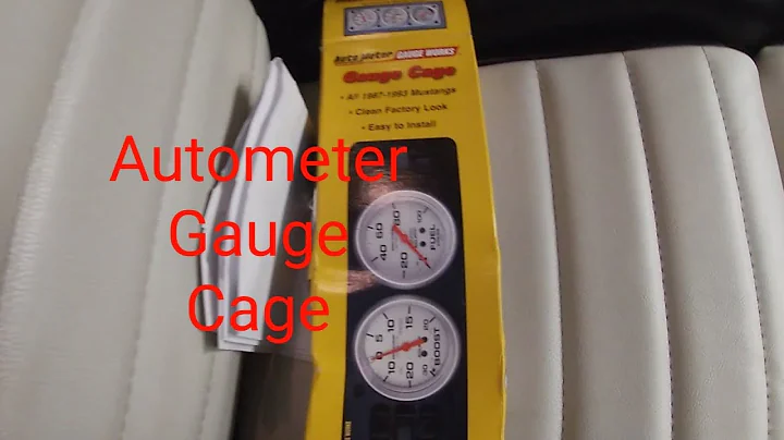 87-93 Mustang gauge cage install