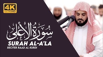 تلاوة جميلة 💚 القارئ رعد محمد الكردي | سورة الأعلى surah Al A'la 💜 4K