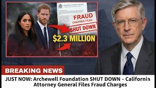 Download Lagu JUST NOW: Archewell Foundation SHUT DOWN - California Attorney General Files Fraud Charges MP3