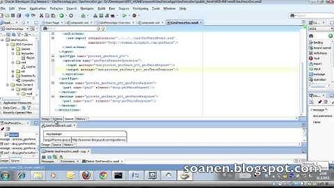 SOA Suite Tutorial 1 Part 13 - Making abstract WSDL + create BPEL process based on it