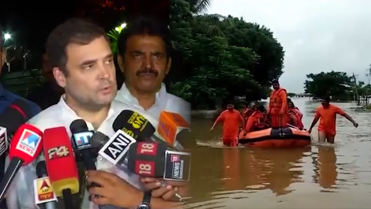 Rahul Gandhi calls up Kerala CM over floods in his LS constituency, Wayanad