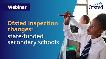 Ofsted education inspection framework: state-funded secondary schools
