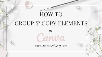 How to Group and Copy Multiple Elements together in Canva #CanvaTips #CanvaTutorial #DesignWithCanva
