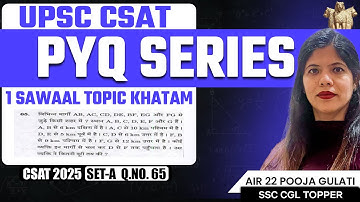 There are 7 places A, B, C, D, E, F and G in....| CSAT 2025 PYQ✅#upsc #csat #upscprelims #upscpapers