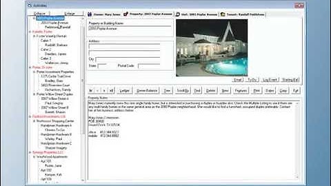 Tenant File Main Menu