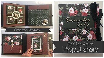 25 different interactive page styles for 8x8" Mini Albums - Carta Bella happy christmas