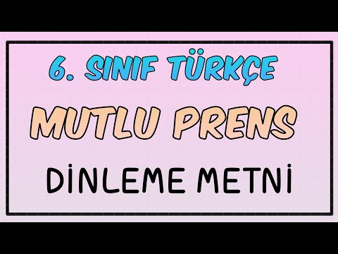 Mutlu Prens Dinleme Metni - 6. Sınıf Türkçe Ders Kitabı