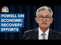 Watch Federal Reserve chair Jerome Powell's opening remarks on efforts to ensure economic recovery