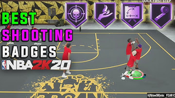 *NEW* BEST Shooting Badges For every Build in NBA 2K20! Never Miss Again!