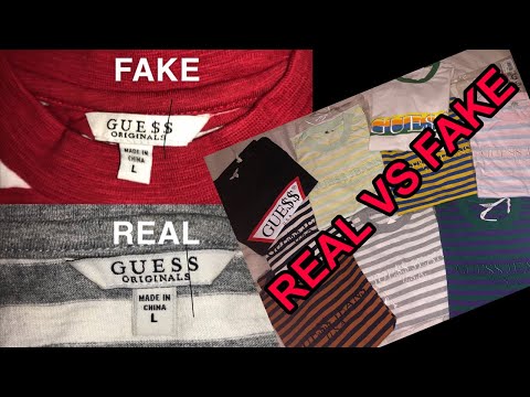 SPOT FAKE ASAP GUESS SHIRTS UPDATED METHOD 2020 - YouTube