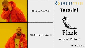 Membuat Website Blog dengan Flask : Ep 2 Tampilan Website