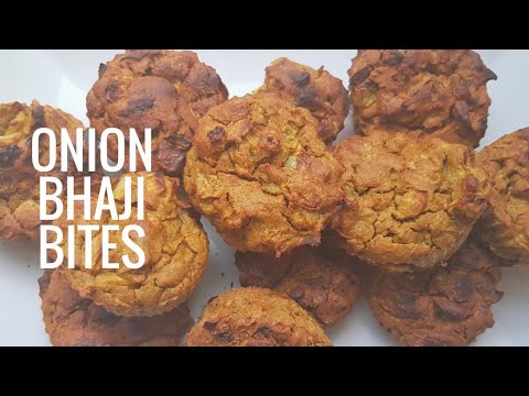 BAKED BHAJI BITES - VEGAN ONION BHAJIS | #MeatFreeMondays