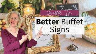 Stylish &amp; Unique Buffet Sign Ideas for Your Party