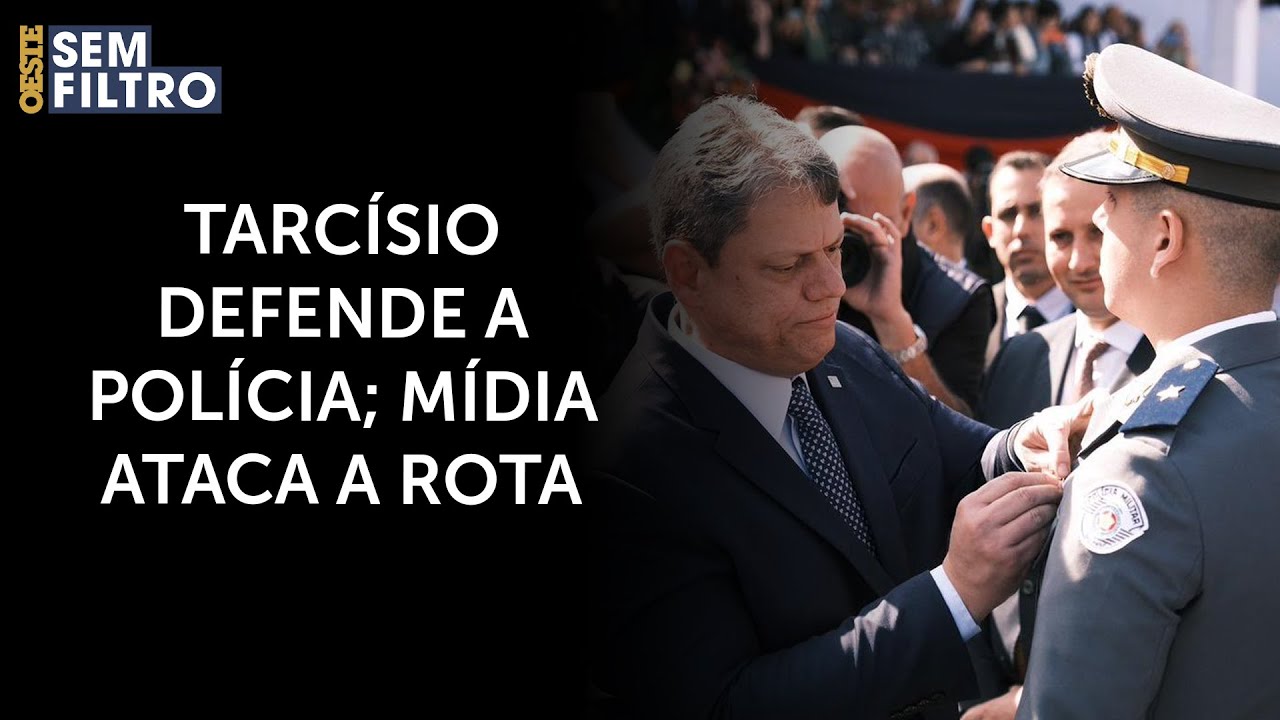 Tarcísio rebate a imprensa e defende a polícia em operação depois da morte de PM da Rota | #osf