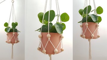 🍀DIY PORTAMACETAS de MACRAME paso a paso (PRINCIPIANTES) | DIY Macrame Plant Hanger for Beginners