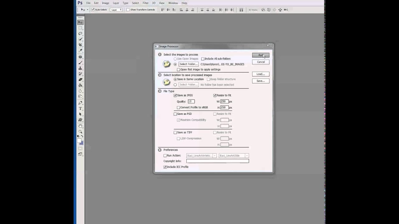 Resizing the Entire Contents of a Folder at One Time in and Elements YouTube