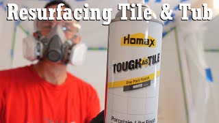 How to Resurface a Bathtub and Tiles with Homax Tough as Tile Refinishing Kit