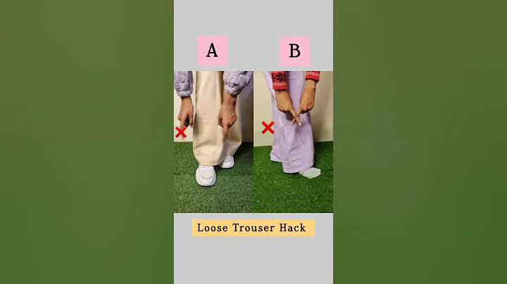 Which trouser hack is best A or B 🥰✨/#hacks #lifehacks #fashion #styling #style #shortvideo #shorts