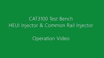NANTAI Factory CAT3100 CAT HEUI Injector & Common Rail Injector Test Bench Operation Manuel Video