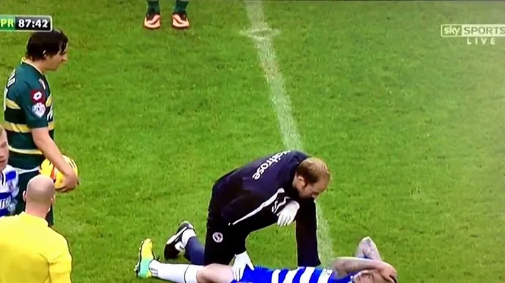 Joey Barton giving Danny Guthrie balls a massage w...