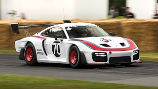 2019 Porsche 935 in action at Goodwood FoS: 3.8L Twin-Turbo Flat-6 Sound & Accelerations!