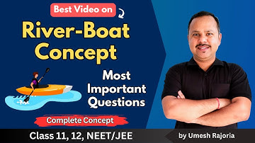 River boat concept | Relative Velocity of boat in River | Previous year Questions | 11 Physics #cbse