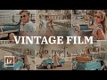 How to create vintage film mobile preset lightroom tutorial  download free  retro cinematic preset