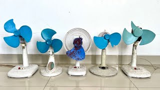 Kipas Angin meja Mencoba koleksi Baling Biru Rusak - fan