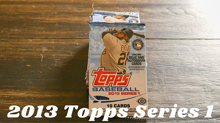 Most valuable 2013 topps baseball cards