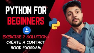 Exercise 2 Solution: Create a Contact Book Program in Python (Hindi) #AkshyaCodes