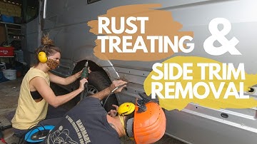 Mercedes Sprinter VanConversion | Removing plastic trims and working on the hidden Rust | Episode #2