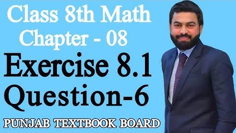 Class 8th Math Unit 8-Exercise 8.1 Question-6 E.X 8.1 Q6 - 8th Math Practical Geometry-PTBB- E.X 8.1