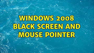 Windows 2008 black screen and mouse pointer