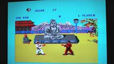 Commodore 64 Way of the Exploding Fist Score 127,900