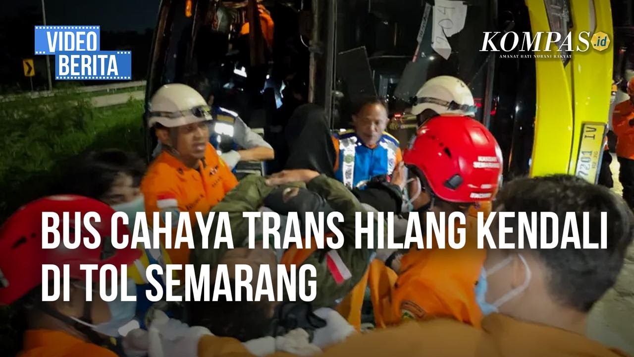 Bus Cahaya Trans Terguling di Tol Semarang, Belasan Korban Meninggal