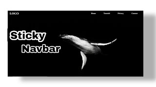Sticky navbar html css js/JdTutorial